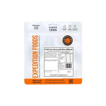Chili con carne met rijst - Expedition Foods, Diversen, Levensmiddelen