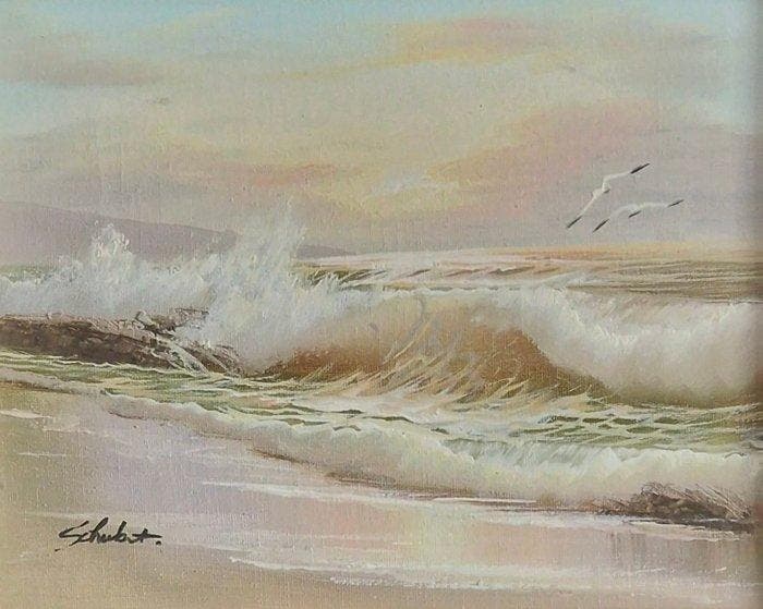 Schubert (XX) - Seascape, Antiek en Kunst, Kunst | Schilderijen | Klassiek