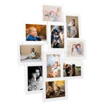 vidaXL Fotolijst voor 10x(10x15 cm) foto MDF wit, Verzenden, Nieuw