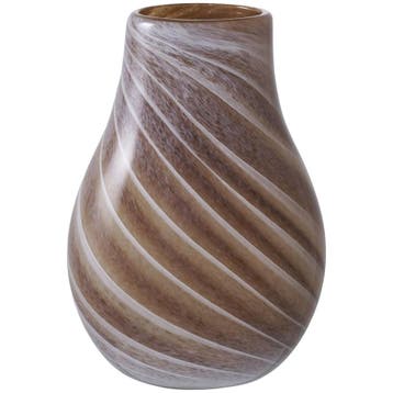 House Nordic Vaas, Ophalen of Verzenden, Zo goed als nieuw, Bruin, Glas