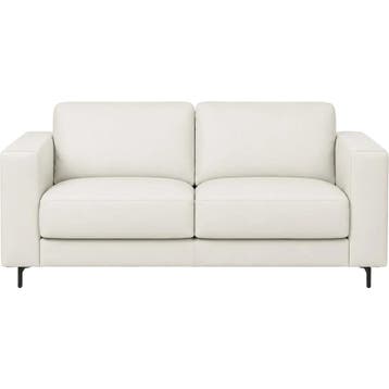 Leren bank Clear - 2,5 zits - Toledo Bianco (gebroken wit), Bohemian, Eigentijds, Modern, Retro, Vintage, Nieuw, Ophalen of Verzenden