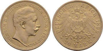20 Mark 1899 A Pruisen Wilhelm Ii 1888-1918, Verzenden