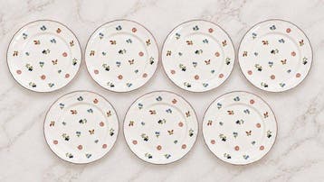 Villeroy & Boch - 7 Assiettes Entremet dessert -, Antiek en Kunst