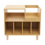 Platenspeler Standaard 6 Vakken Vinyl Opbergkast Meubel, Verzenden, Nieuw