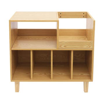 Platenspeler Standaard 6 Vakken Vinyl Opbergkast Meubel, Verzenden, Nieuw
