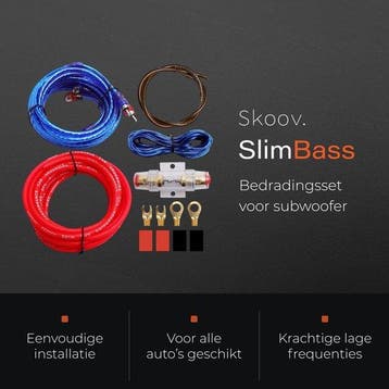 2dekans | Skoov Bedradingset voor auto Subwoofer en, Ophalen of Verzenden, Zo goed als nieuw