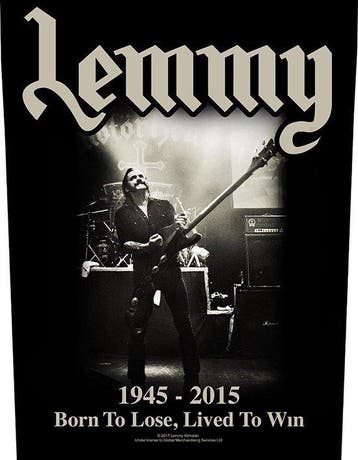 Lemmy Motörhead Lived to Win Backpatch officiële merchandise, Verzamelen, Muziek, Artiesten en Beroemdheden, Ophalen of Verzenden