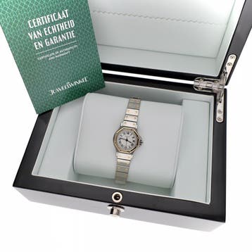 Cartier Santos Octagon Automatic 0907; Vintage Dames Ho..., Overige merken, Staal, Ophalen of Verzenden, Zo goed als nieuw