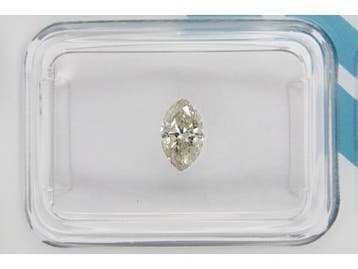 Veiling - Markies diamant - Kleur O-P - Ingesloten 0,45 ct, Sieraden, Tassen en Uiterlijk, Edelstenen, Nieuw