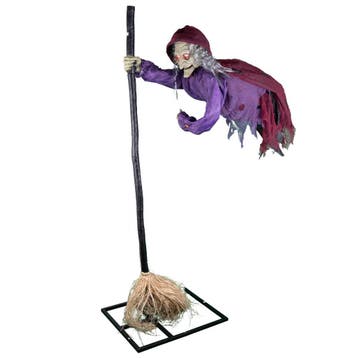 Animatronic Halloween Decoratie Zwevende Heks 195cm Licht, Verzenden, Nieuw, Overige typen