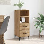 vidaXL Dressoir artisanaal eikenkleurig 34 x 34.5 x 90 cm, Huis en Inrichting, Kasten | Dressoirs, Verzenden, Nieuw, Overige houtsoorten