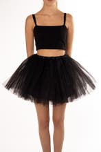 KIMU® Tutu Zwart Tule Rokje 110 116 122 128 134 140 Zwarte P, Ophalen of Verzenden, Nieuw, Meisje