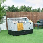 Tuin opbergbox Alanno 78/109x147x86 cm grijs en zwart 850L c, Verzenden, Nieuw