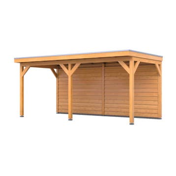 Douglas overkapping 402 x 492 cm + wanden, Verando, Pure, Tuin en Terras, Overkappingen, Nieuw