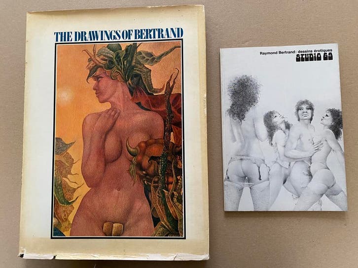 Erotiek - The Drawings of Raymond Bertrand + boekje, Boeken, Kunst en Cultuur | Beeldend, Gelezen, Schilder- en Tekenkunst, Ophalen of Verzenden