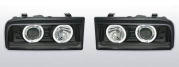 Koplampen geschikt voor Volkswagen Corrado  Halo Rims zwart, Verzenden, Nieuw, Volkswagen