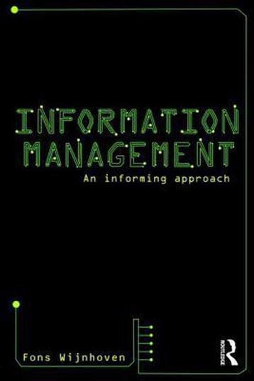 Information Management - Fons Wijnhoven 9780415552158, Verzenden, Gelezen, Fons Wijnhoven