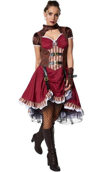 2dekans | Dressforfun Steampunk edelvrouw S -, Dressforfun, Ophalen of Verzenden, Zo goed als nieuw, Maat 38/40 (M)