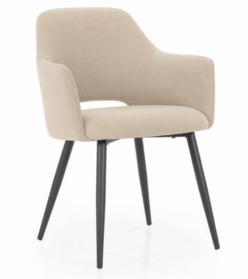 Fauteuil Esmee - Beige Mellow - 95936 - fauteuils - Beige, Huis en Inrichting, Nieuw, Stof