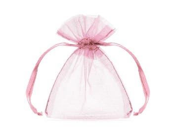 Organza zakjes Roze 7,5x10cm (10st), Ophalen of Verzenden, Nieuw