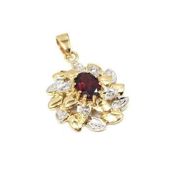 Zonder minimumprijs - Hanger - 8 karaat Geel goud - 0.68ct.