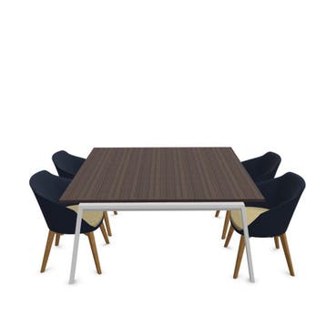 Air2 vergadertafel, 160x160cm, Overige plaatsen, Ophalen of Verzenden, Nieuw in verpakking, Stoel