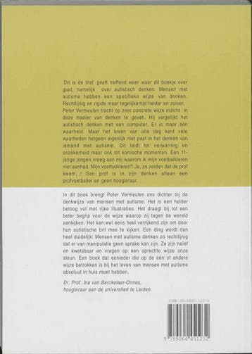Dit is de titel 9789064451232 Peter Vermeulen, Verzenden, Gelezen, Peter Vermeulen