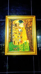 Baltisch amber afbeelding - Klimt-collectie - Kus -