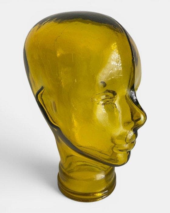 Hoofd - Glas, Antiek en Kunst, Curiosa en Brocante