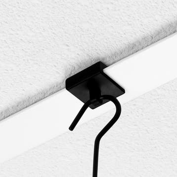 Ophanghaakjes voor Systeemplafond / Plafondclip - Zwart....