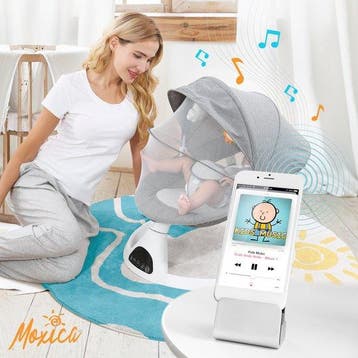 2dekans | Moxica Wipstoel Elektrisch - Babyschommel -, Ophalen of Verzenden, Zo goed als nieuw, Overige kleuren