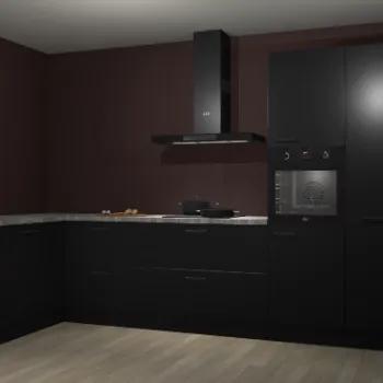 Zwarte keuken Nuuk 69136, Verzenden, Nieuw