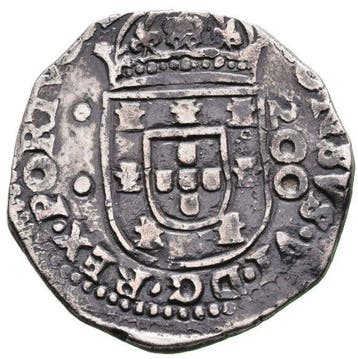 Portugal. D. Afonso VI (1656-1667). Meio Cruzado (200 Réis)