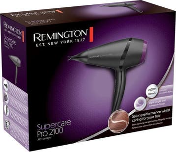Remington AC7100 Supercare 2100 Watt - Föhn - Zwart, Verzenden, Nieuw