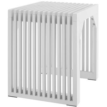 Hocker/zitbank Ribb, lamellenlook, belastbaar tot 350 kg, Verzenden, Nieuw