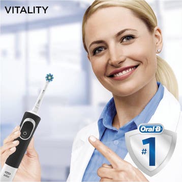 Elektrische Tandenborstel Oral-B Vitality 100 CrossAction Zw, Verzenden, Nieuw
