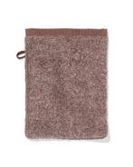 HEMA Washand 16x21cm zware kwaliteit gemêleerd bruin, Verzenden, Nieuw, Bruin