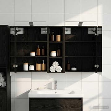 vidaXL Badkamerkastenset voor 3 pcs 106 x 16 x 62,5 cm, Verzenden, Nieuw