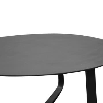 Pula lounge tuintafel 75xH40 cm rond antraciet, Ophalen of Verzenden, Nieuw, Aluminium