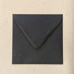 Envelop 14 x 14 cm Zwart, Verzenden, Nieuw