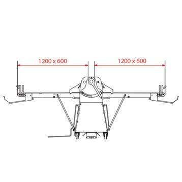 Diamond Banduitroller | Op Voetstuk | 600x1200mm | 0.75kw |, Ophalen of Verzenden, Nieuw in verpakking