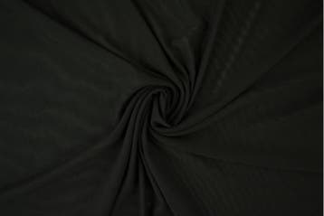 Lycra tule Zwart - rol 10 meter, Verzenden, Nieuw, Zwart