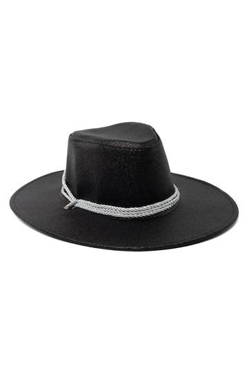Cowboyhoed Zwart Glitter Lichtgewicht Zwarte Cowboy Hoed Gli, Kleding | Dames, Ophalen of Verzenden, Nieuw, Carnaval