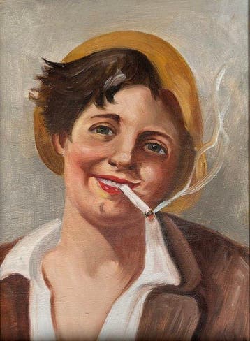 Scuola napoletana (XX) - Scugnizzo con sigaretta