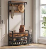 Kapstok met Schoenenbank – 6-in-1 Design met Haken en Laden, Verzenden, Nieuw