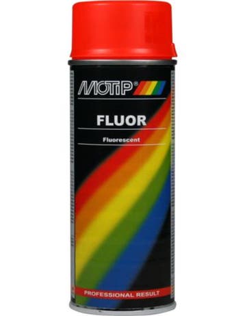 Motip Fluorescerende Lak Rood/Oranje 400ml, Ophalen of Verzenden, Nieuw