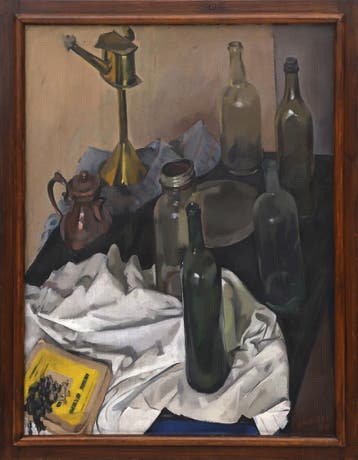 Jan van der Zee (1898-1988), Stilleven met flessen / Arbeid