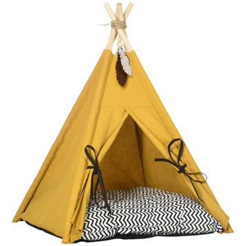 TRUUSK Kattenhuis Tipi-Tent Hondenbed - Inclusief Kussen en, Verzenden, Nieuw