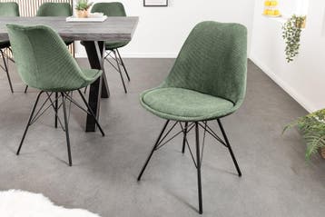 Design stoel SCANDINAVIA MEESTERSTUK groen koord zwart, Ophalen of Verzenden, Nieuw