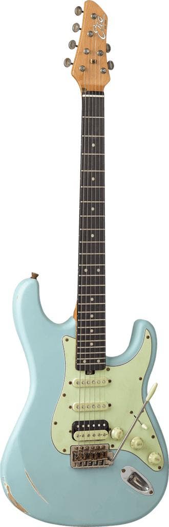 EKO Aire Relic elektrische gitaar Daphne Blue, Verzenden, Nieuw